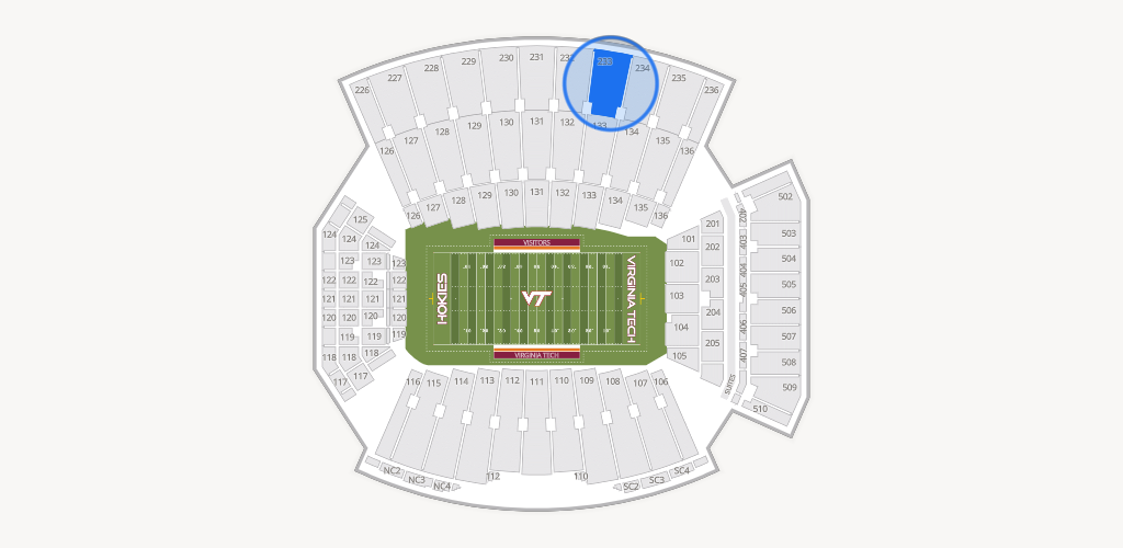 Lane Stadium Seating Chart