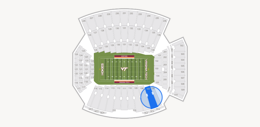 Lane Stadium Seating Chart