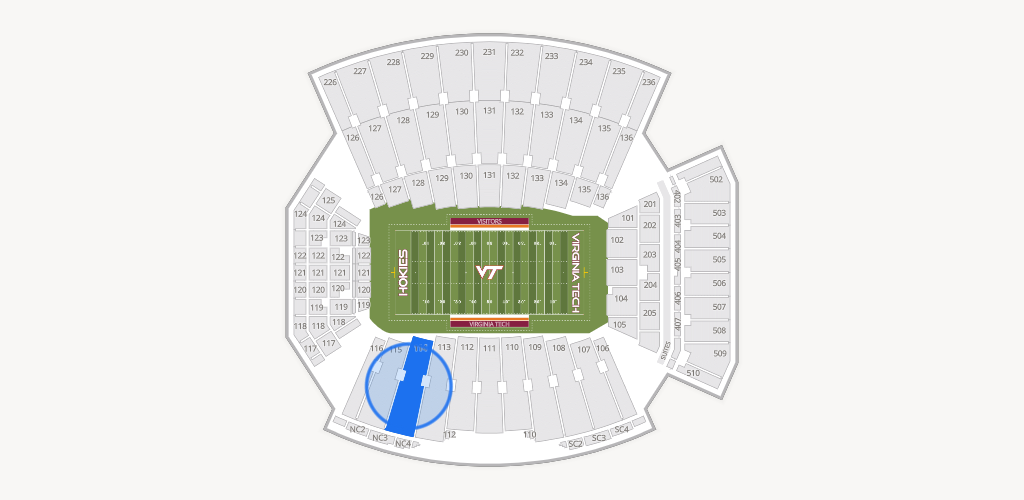 Lane Stadium Seating Chart
