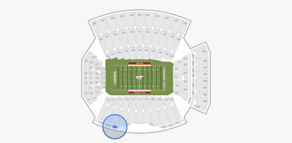 Lane Stadium Seating Chart
