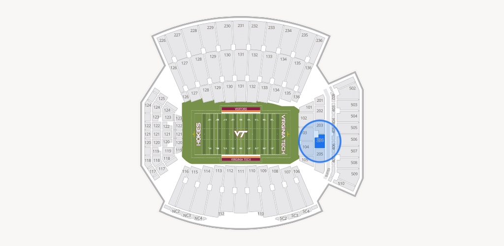 Lane Stadium Seating Chart