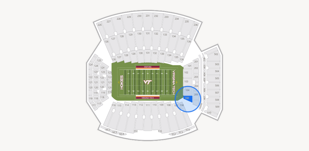 Lane Stadium Seating Chart