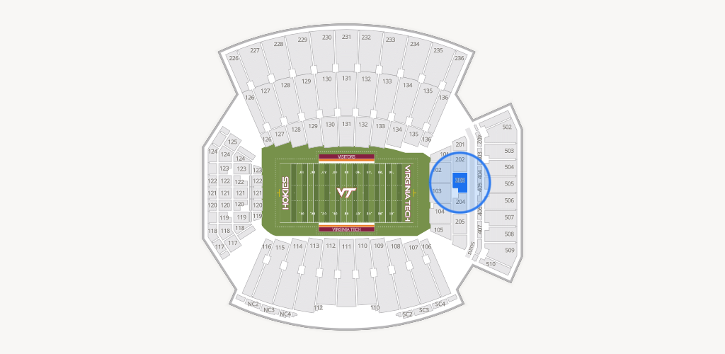 Lane Stadium Seating Chart