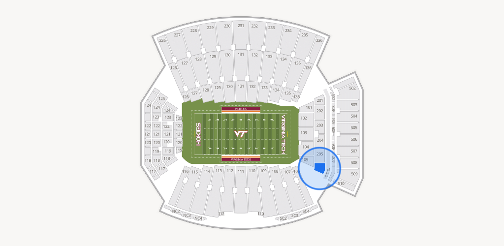Lane Stadium Seating Chart