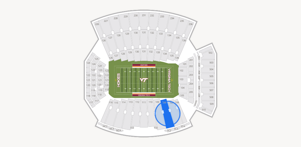 Lane Stadium Seating Chart