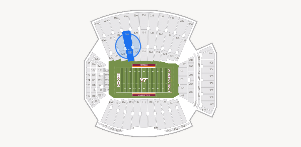 Lane Stadium Seating Chart