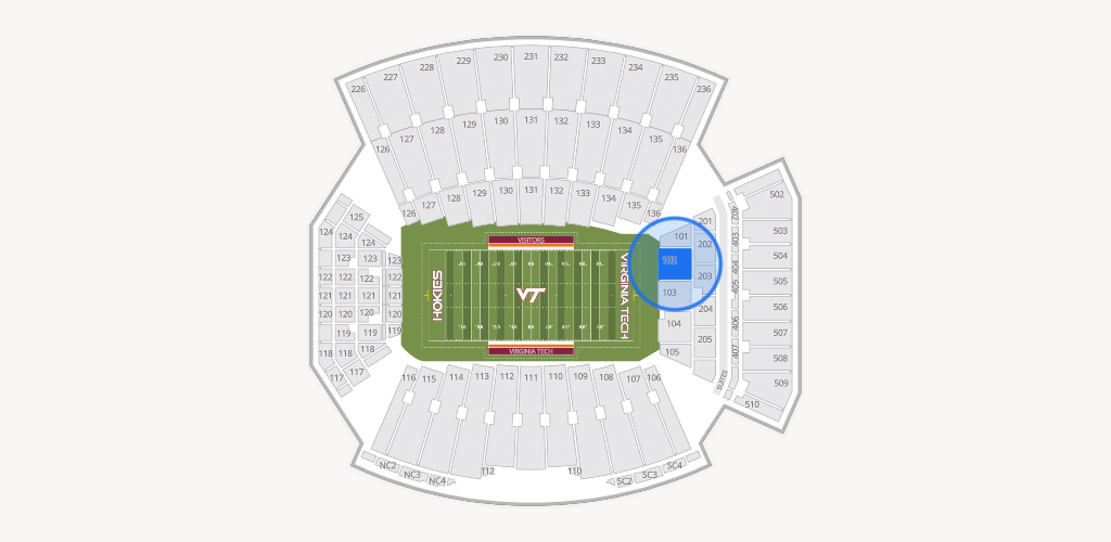 Lane Stadium Seating Chart