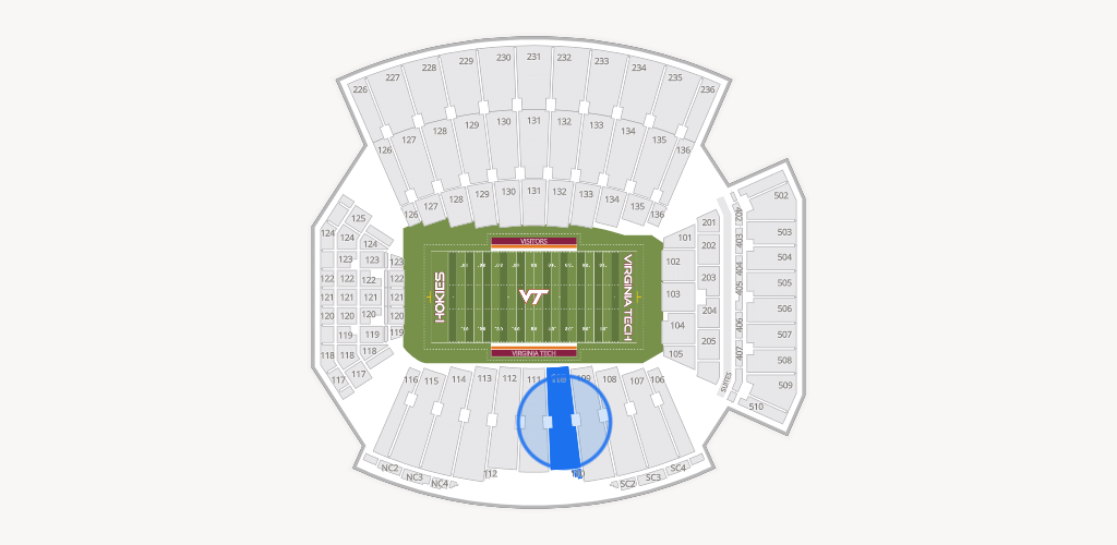 Lane Stadium Seating Chart