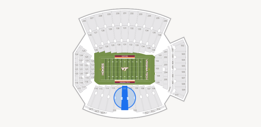 Lane Stadium Seating Chart