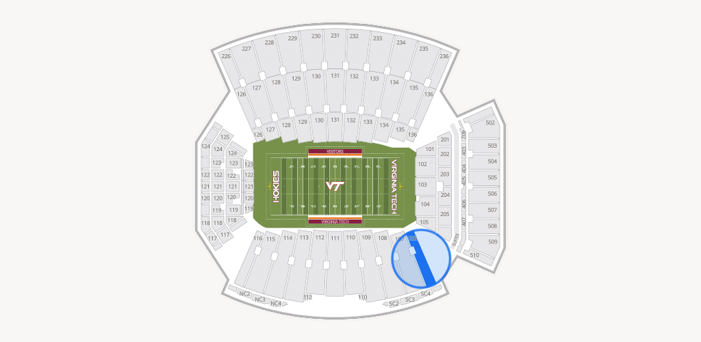 Lane Stadium Seating Chart
