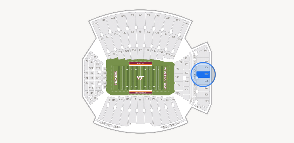 Lane Stadium Seating Chart