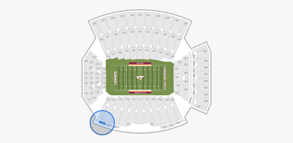Lane Stadium Seating Chart