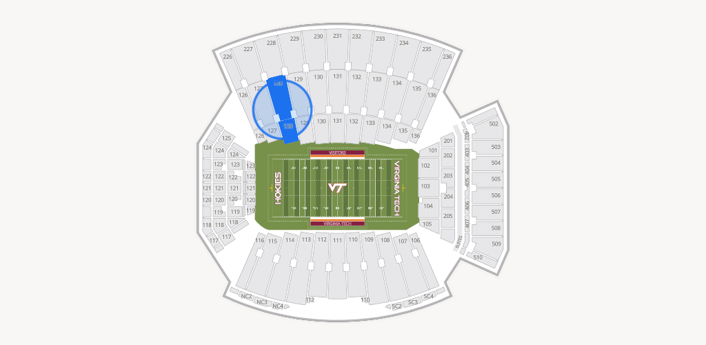 Lane Stadium Seating Chart