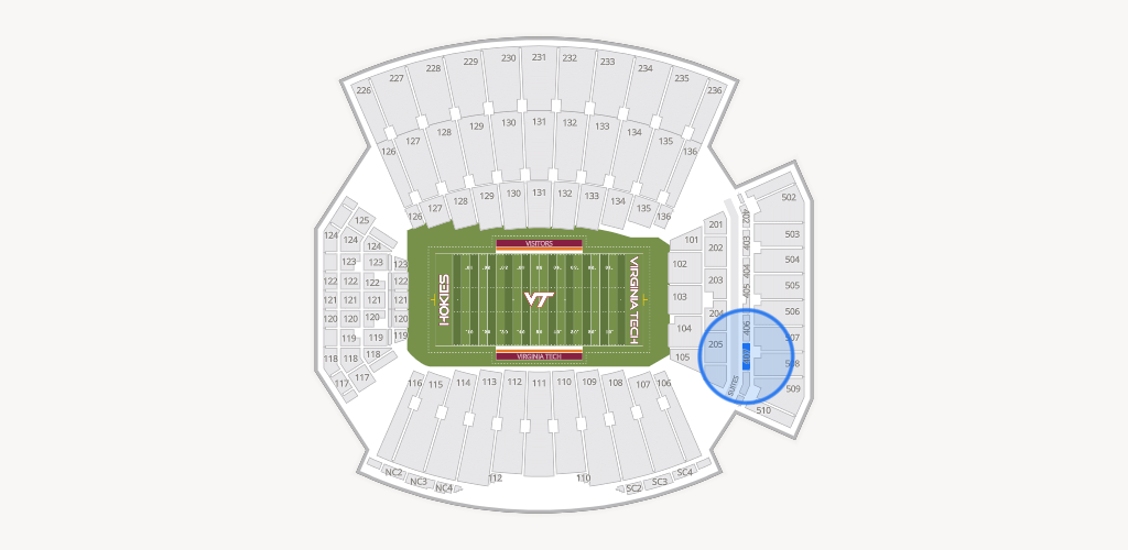 Lane Stadium Seating Chart
