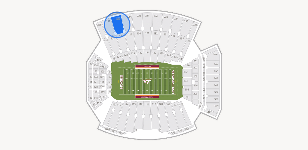 Lane Stadium Seating Chart