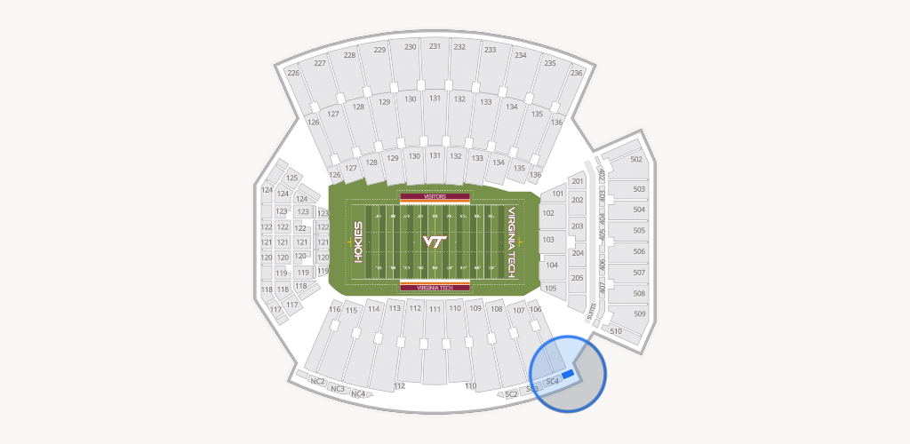 Lane Stadium Seating Chart
