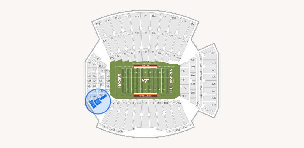 Lane Stadium Seating Chart