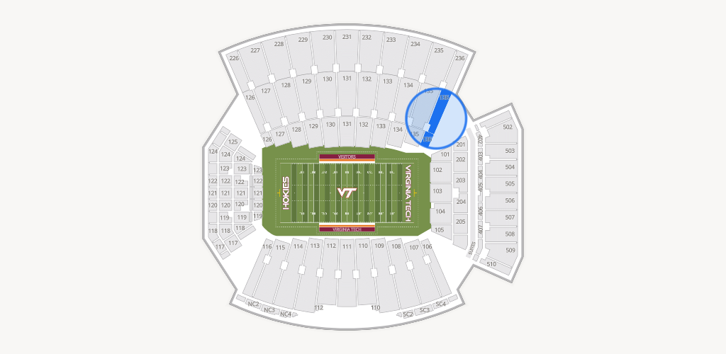 Lane Stadium Seating Chart