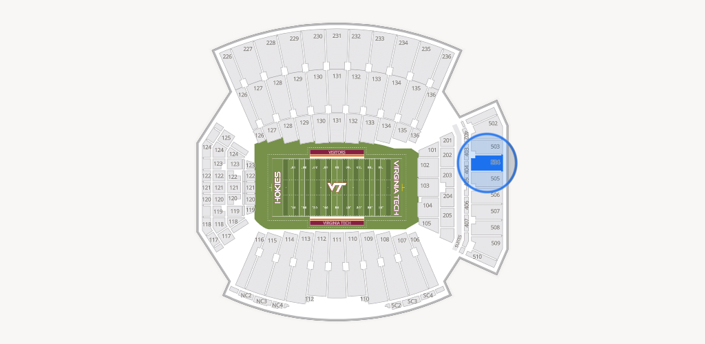 Lane Stadium Seating Chart