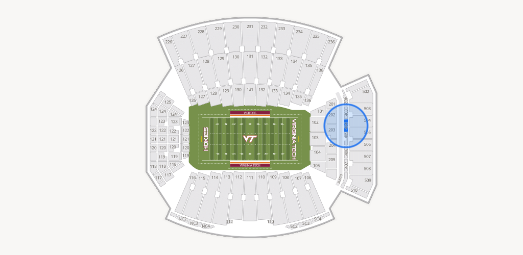 Lane Stadium Seating Chart