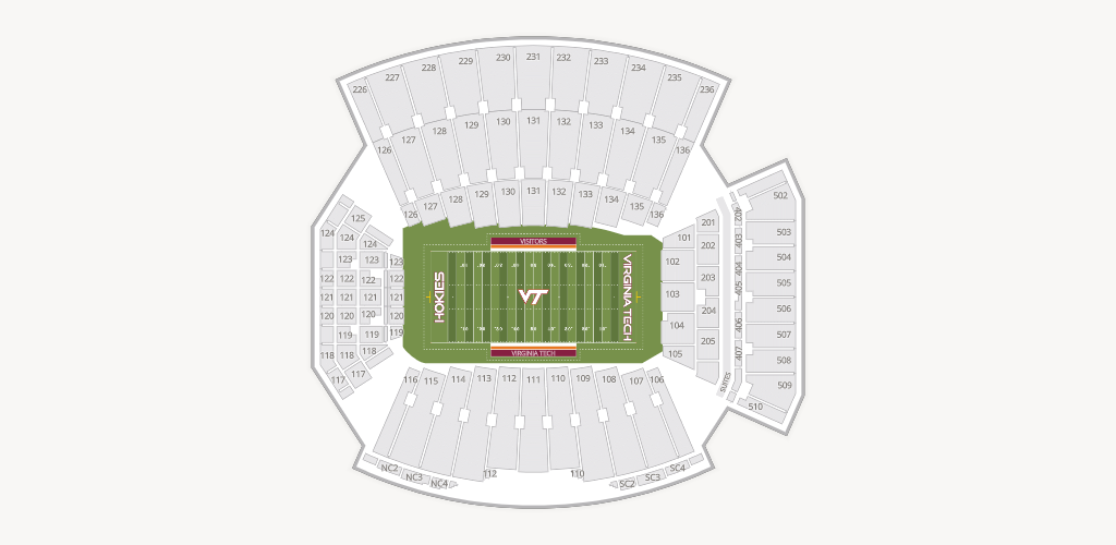 Lane Stadium Seating Chart
