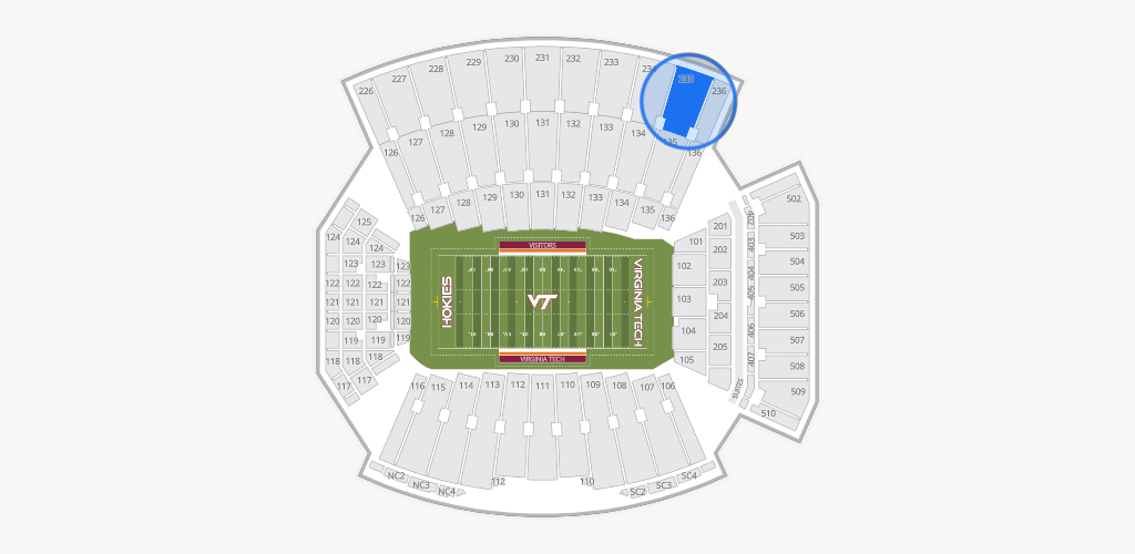 Lane Stadium Seating Chart
