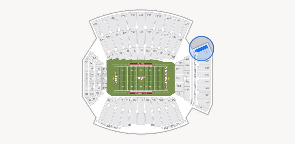 Lane Stadium Seating Chart