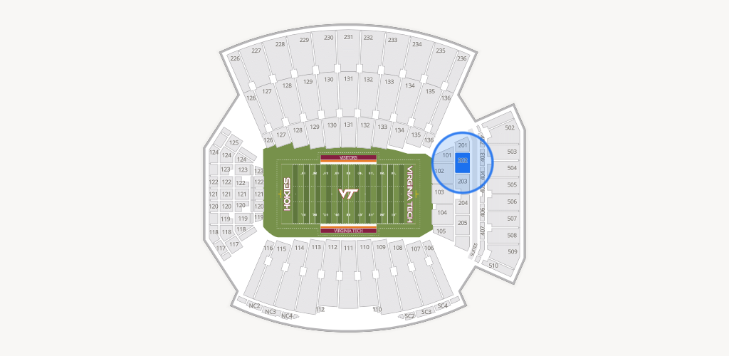 Lane Stadium Seating Chart