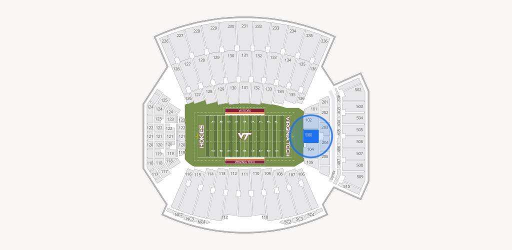 Lane Stadium Seating Chart