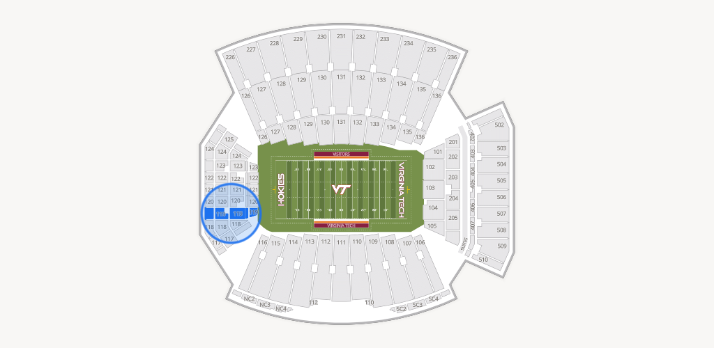 Lane Stadium Seating Chart
