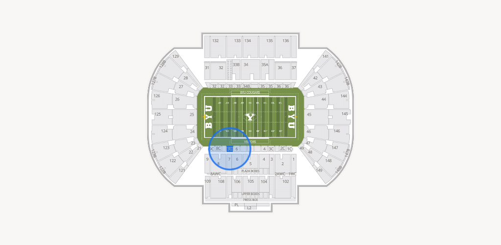 LaVell Edwards Stadium Seating Chart