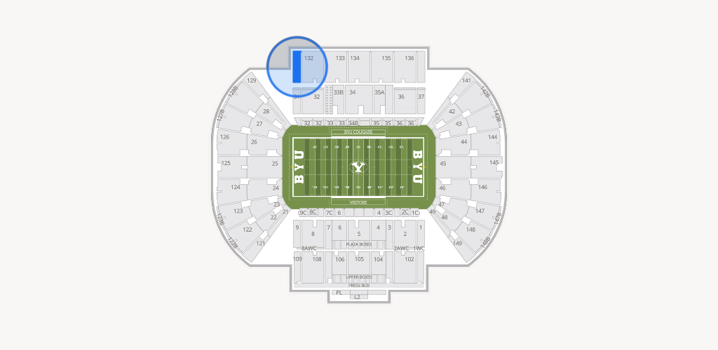 LaVell Edwards Stadium Seating Chart
