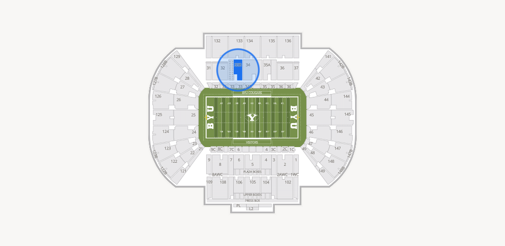 LaVell Edwards Stadium Seating Chart