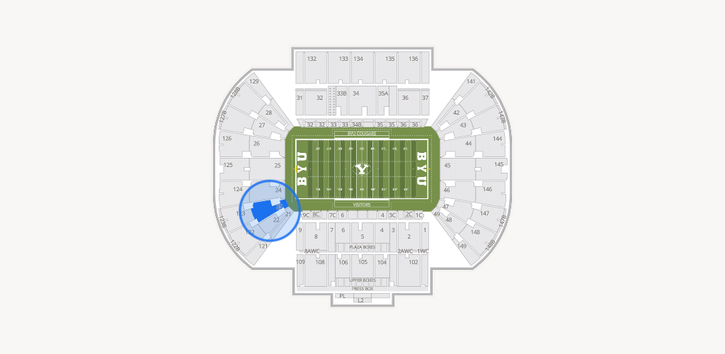 LaVell Edwards Stadium Seating Chart