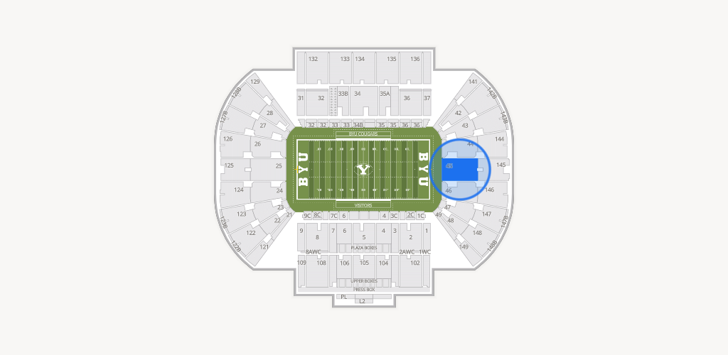 LaVell Edwards Stadium Seating Chart
