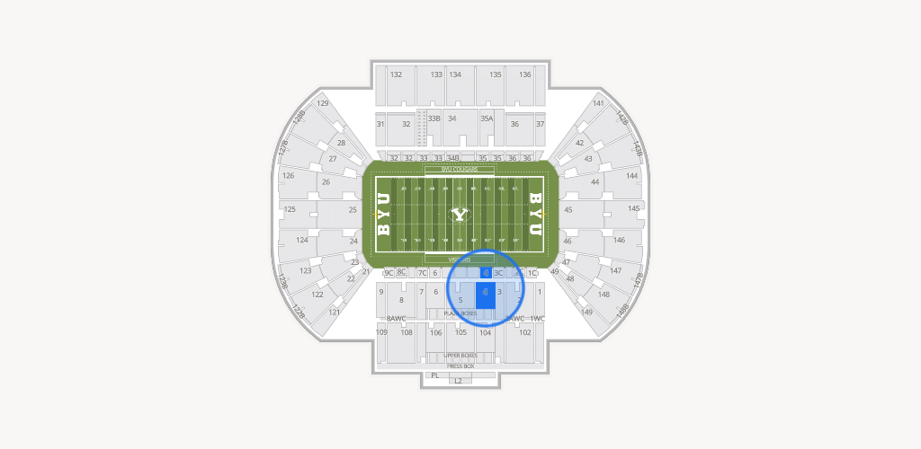 LaVell Edwards Stadium Seating Chart