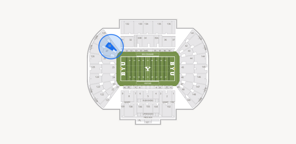 LaVell Edwards Stadium Seating Chart