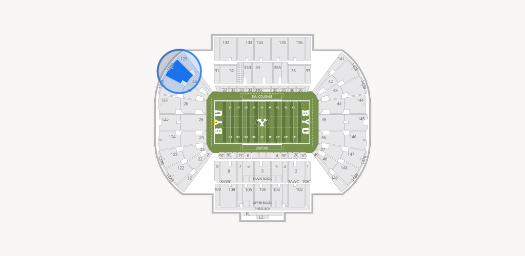 LaVell Edwards Stadium Seating Chart