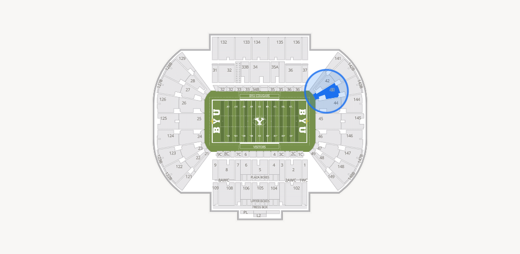 LaVell Edwards Stadium Seating Chart