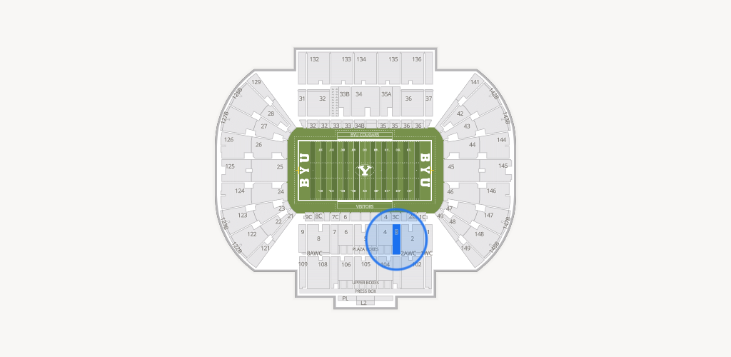 LaVell Edwards Stadium Seating Chart