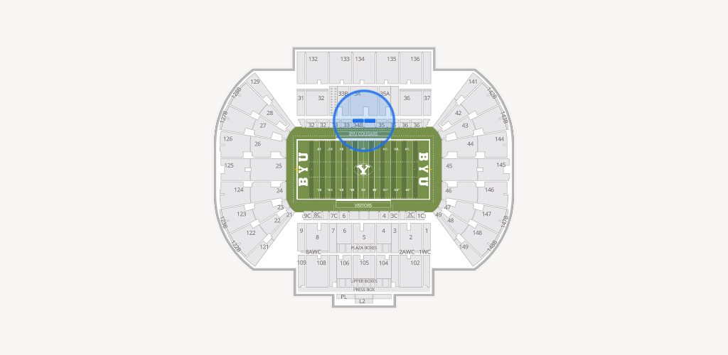 LaVell Edwards Stadium Seating Chart