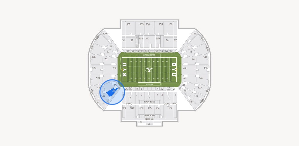 LaVell Edwards Stadium Seating Chart