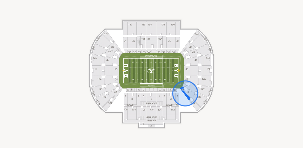 LaVell Edwards Stadium Seating Chart