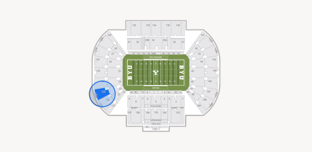 LaVell Edwards Stadium Seating Chart