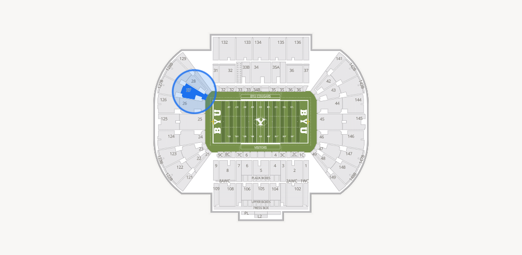 LaVell Edwards Stadium Seating Chart