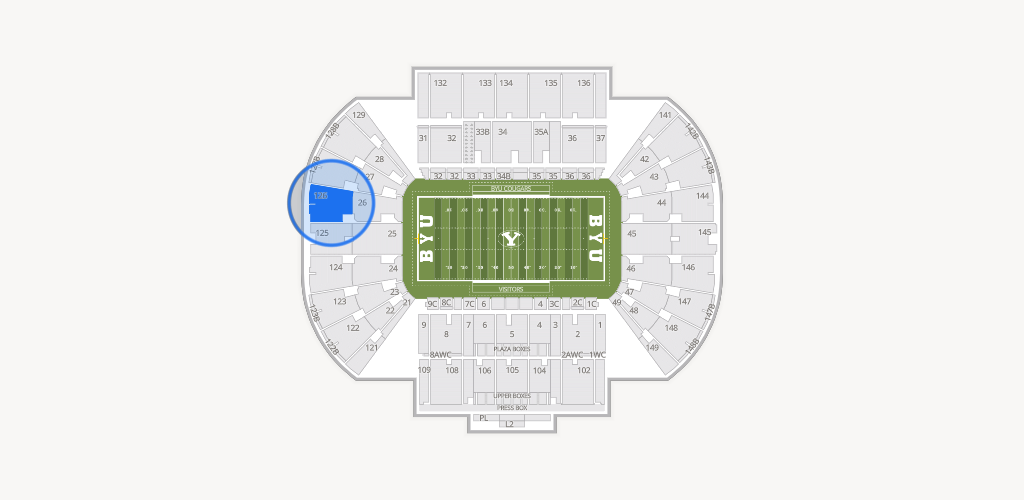 LaVell Edwards Stadium Seating Chart