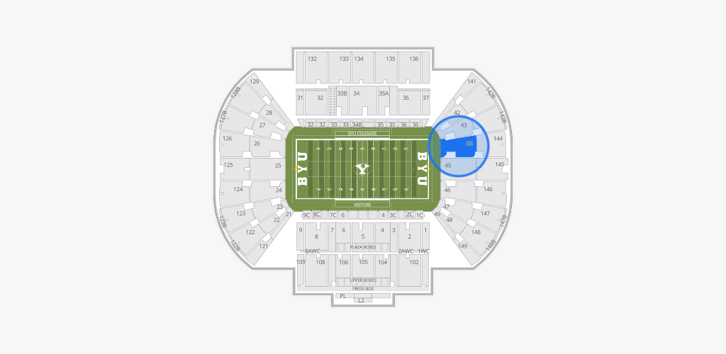 LaVell Edwards Stadium Seating Chart