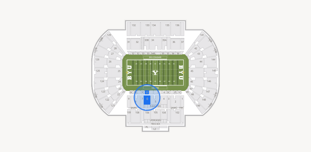 LaVell Edwards Stadium Seating Chart