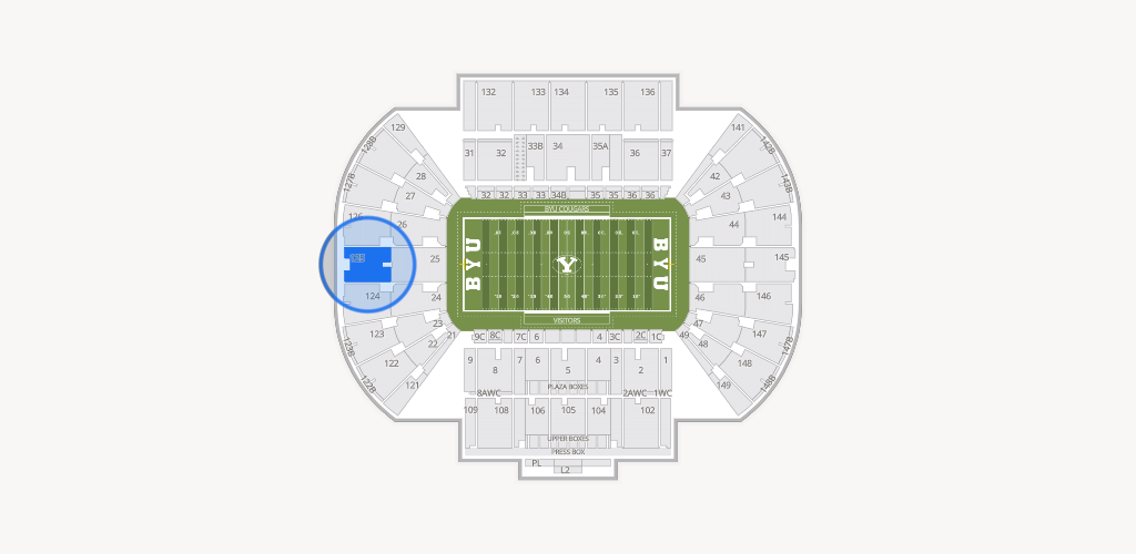 LaVell Edwards Stadium Seating Chart