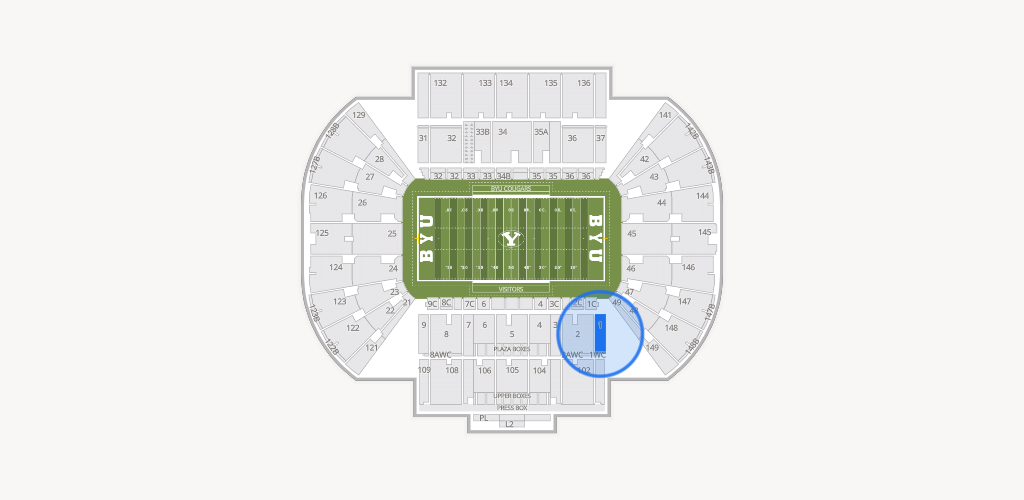 LaVell Edwards Stadium Seating Chart